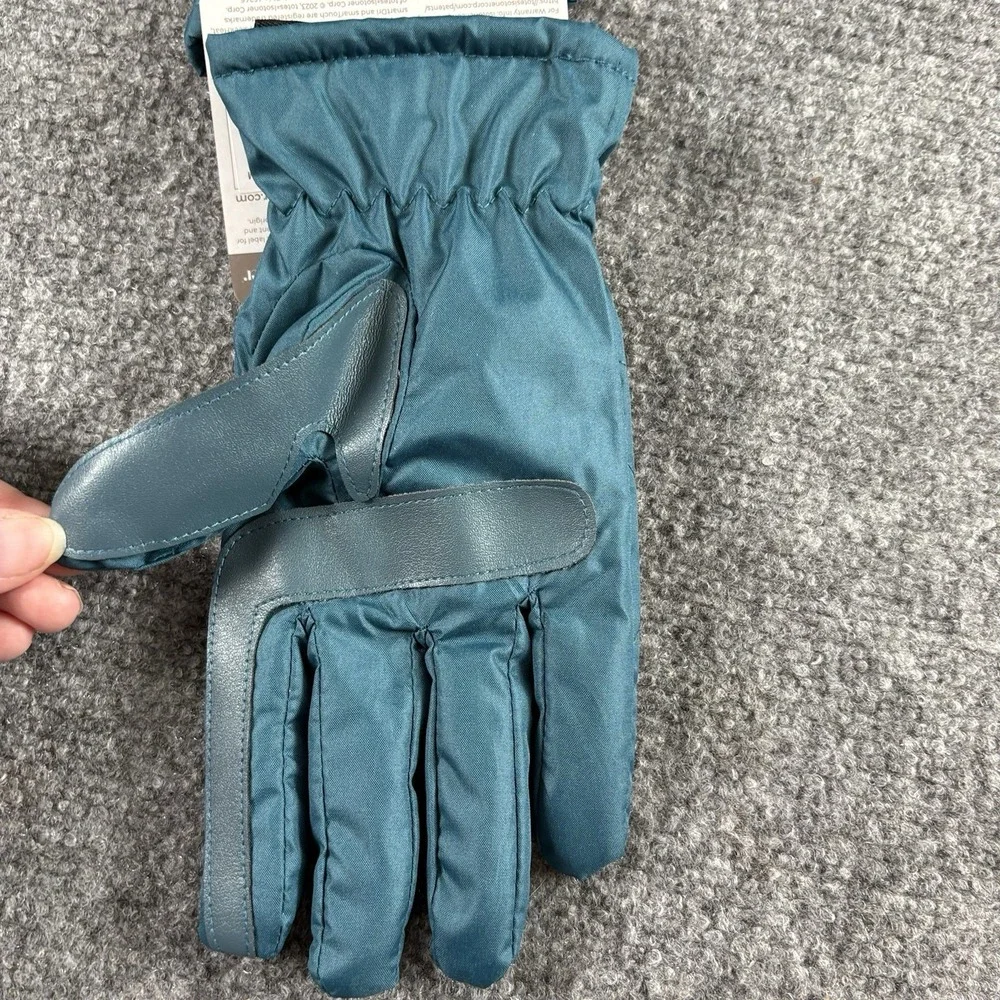 Isotoner Gloves Women S/M Peacock SleekHeat SmartTouch Winter Ski Quilted NWT